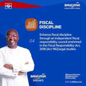 Read more about the article Dr. Mahamudu Bawumia’s commitment to enhancing fiscal discipline through the establishment of an independent Fiscal Responsibility Council